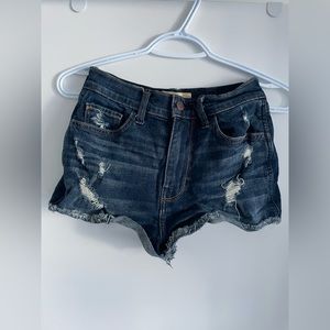 Hollister High Rise Vintage Size 0 Denim Shorts
